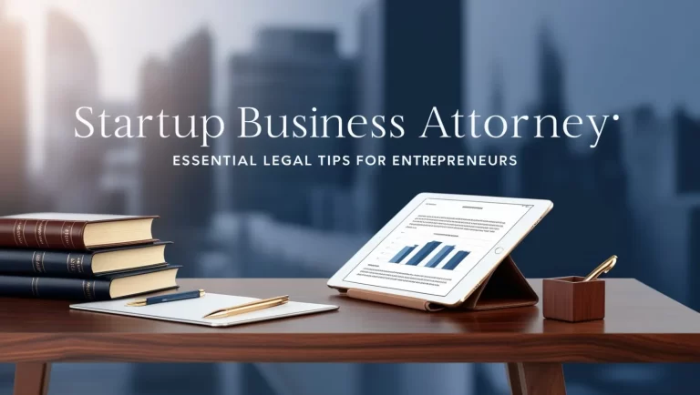 Startup Business Attorney: Essential Legal Tips for Entrepreneurs